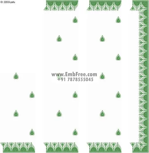 saree cpallu embroidery design-ID:22033