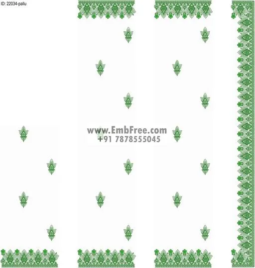 saree cpallu embroidery design-ID:22034