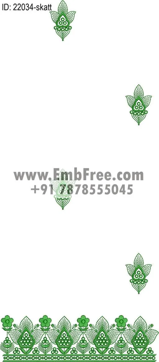 saree cpallu embroidery design thumbnail 3