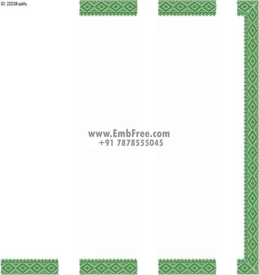 saree cpallu embroidery design-ID:22038