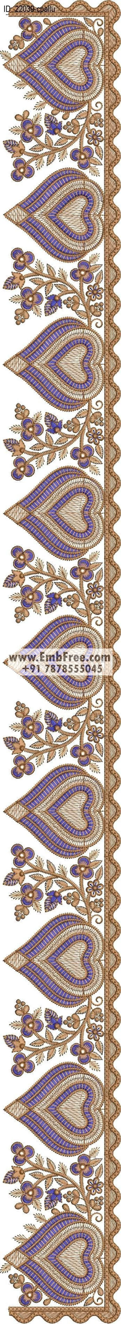 saree cpallu embroidery design