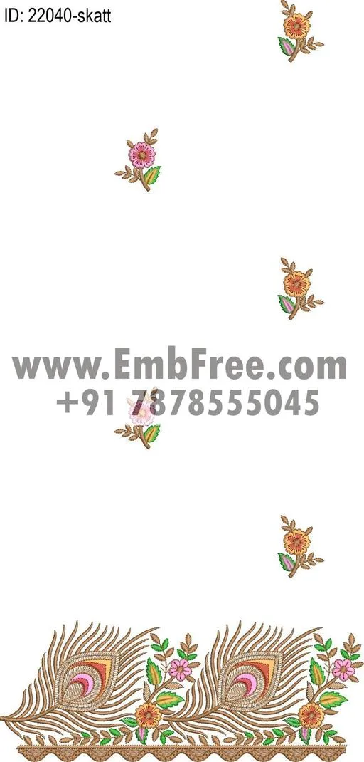 saree cpallu embroidery design thumbnail 3