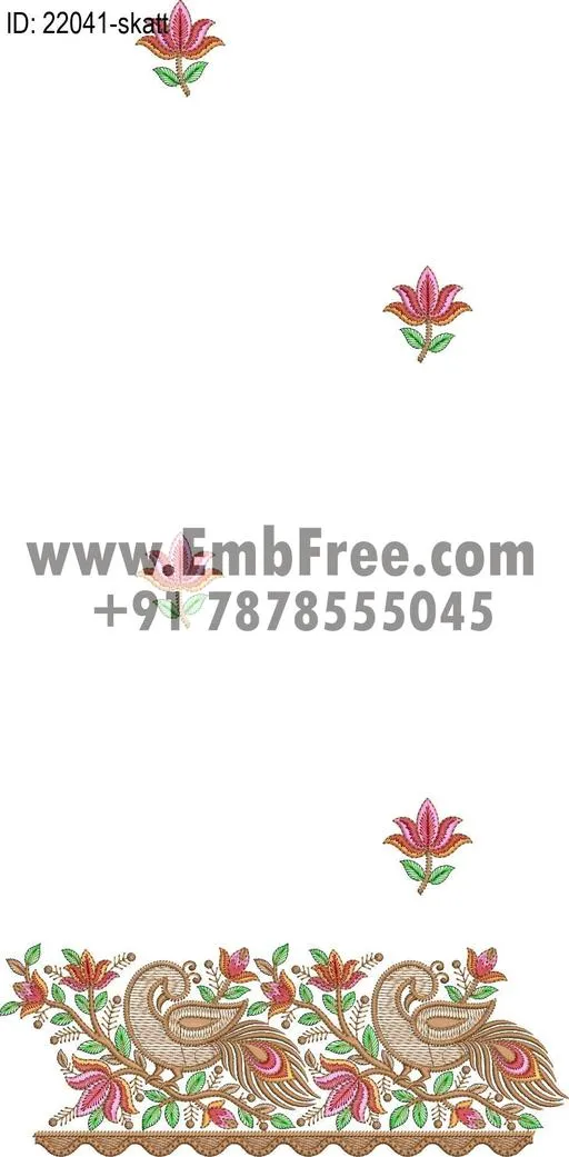 saree cpallu embroidery design thumbnail 3