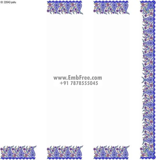 saree cpallu embroidery design-ID:22042
