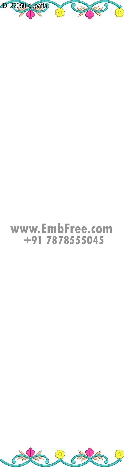 dress single head embroidery design