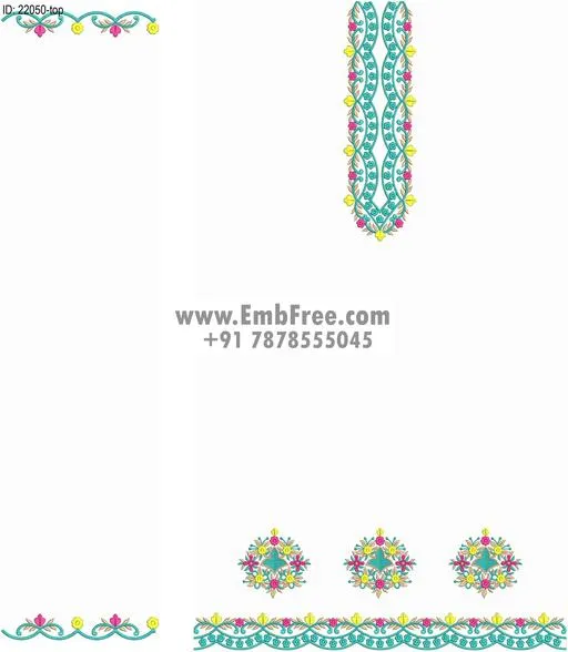 Embroidery Designs for dress id:22050