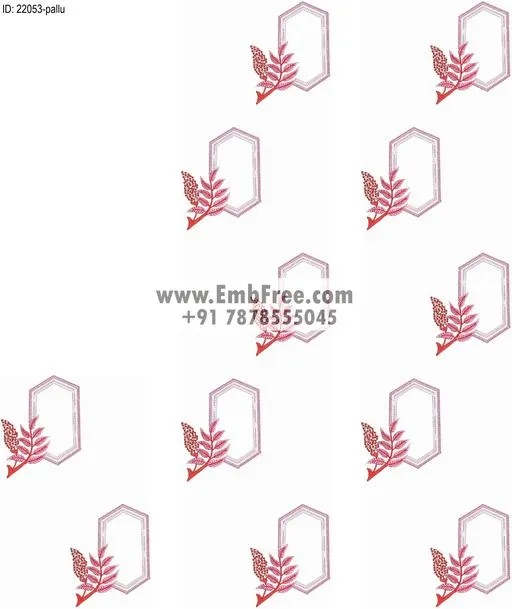 saree pallu skatt embroidery design-ID:22053