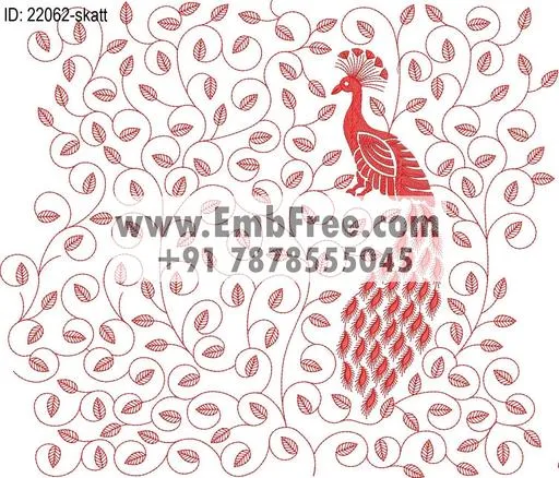 saree pallu skatt embroidery design thumbnail 2