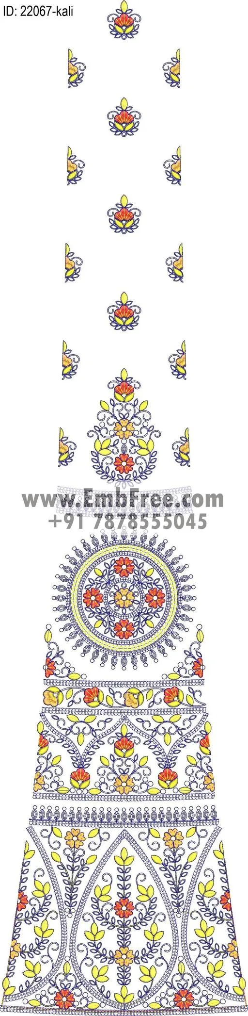 Embroidery Designs for dress id:22067