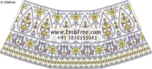Embroidery Designs for dress id:22069