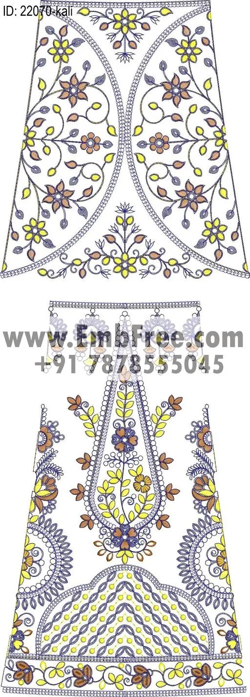 Embroidery Designs for dress id:22070