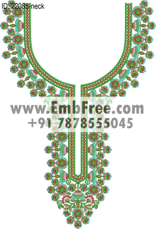 Embroidery Designs for dress id:22085