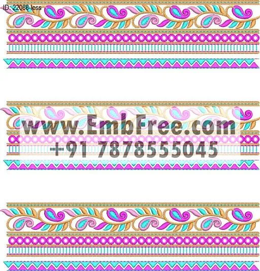neck embroidery design