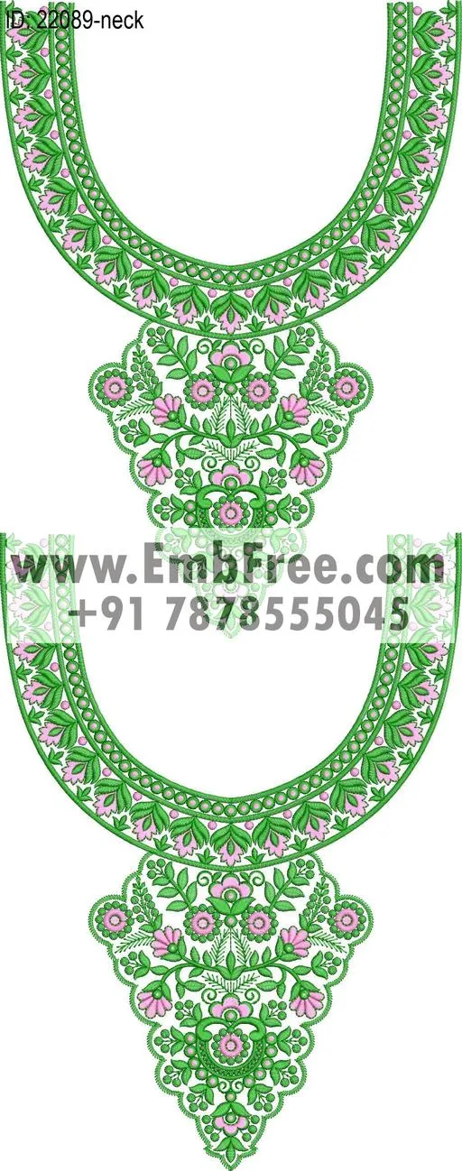 Embroidery Designs for dress id:22089