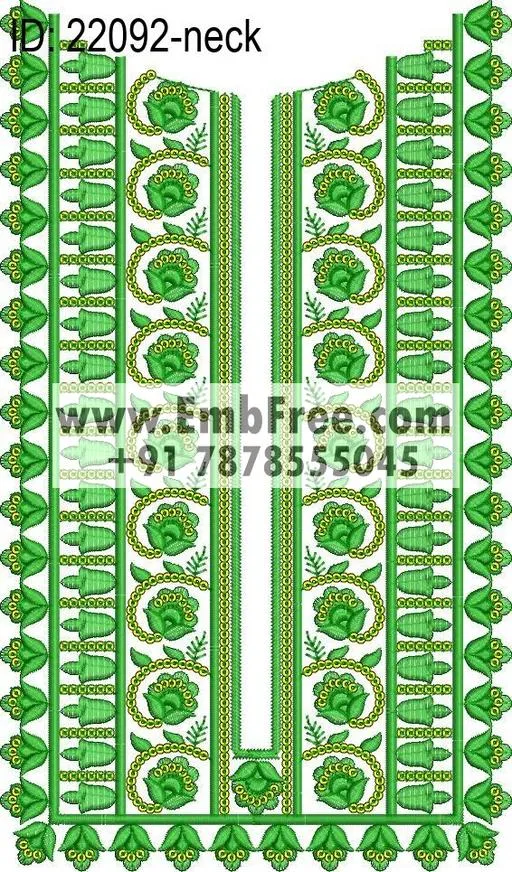 Embroidery Designs for dress id:22092