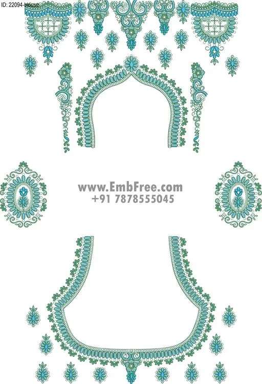 blouse embroidery design-ID:22094