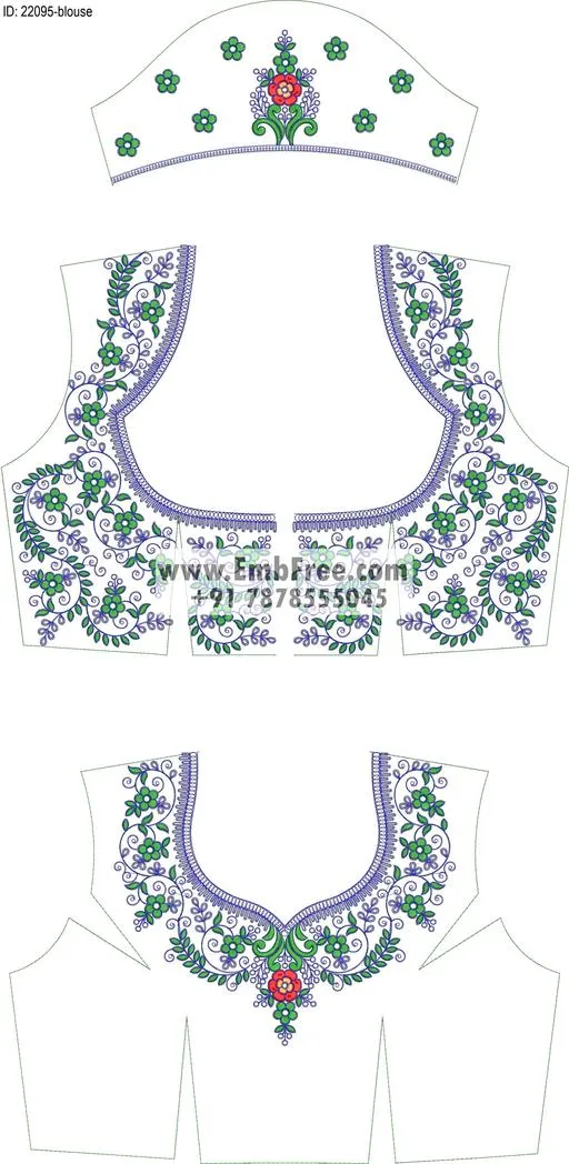 blouse embroidery design-ID:22095
