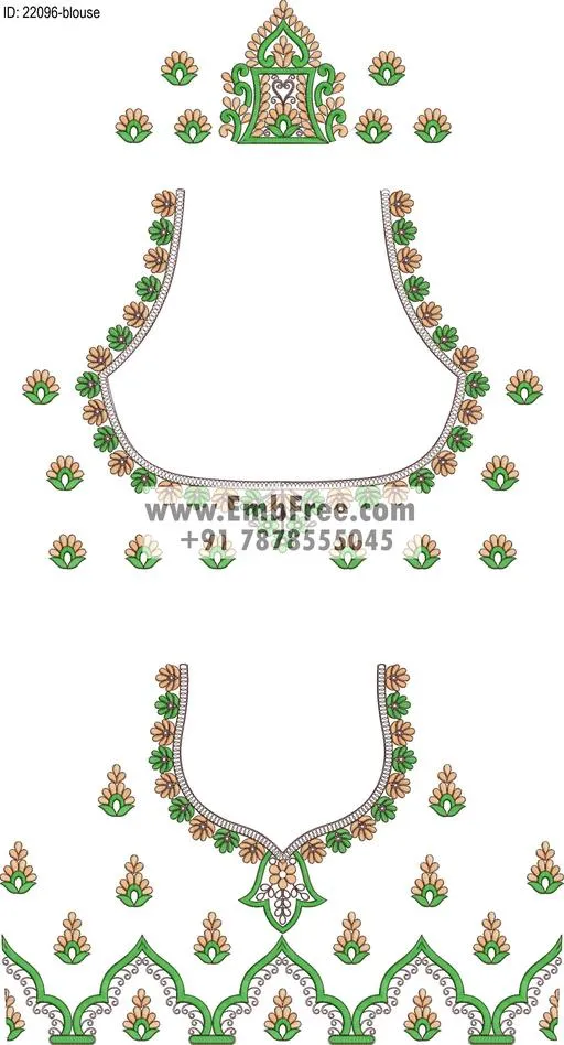 blouse embroidery design-ID:22096