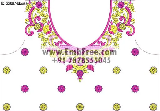 blouse embroidery design-ID:22097