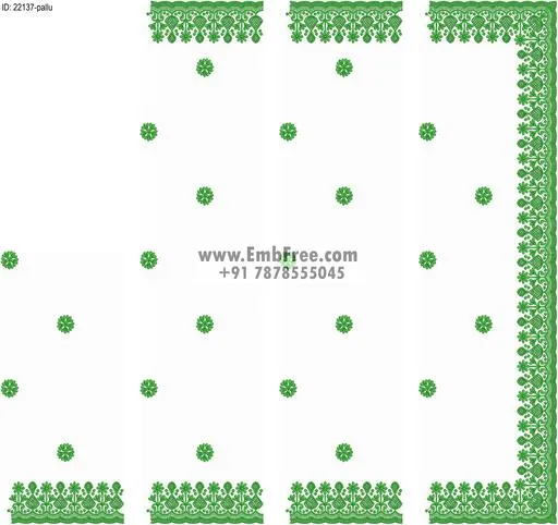 Embroidery designs for saree id:22137