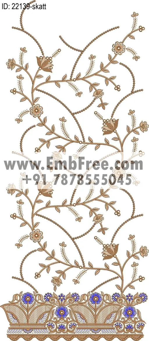 saree cpallu embroidery design thumbnail 3