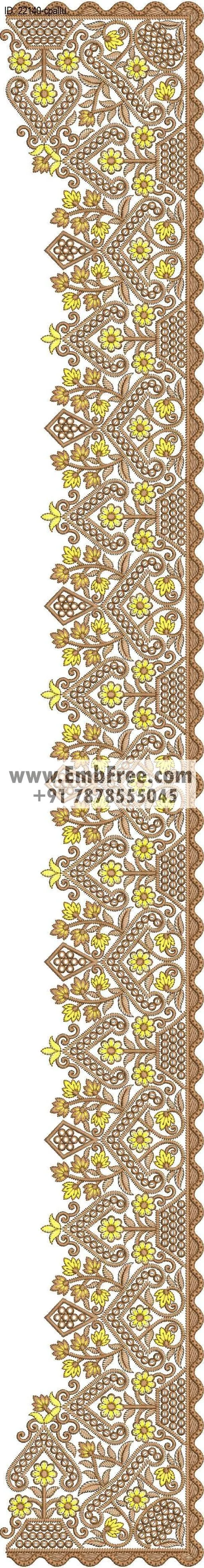 saree cpallu embroidery design