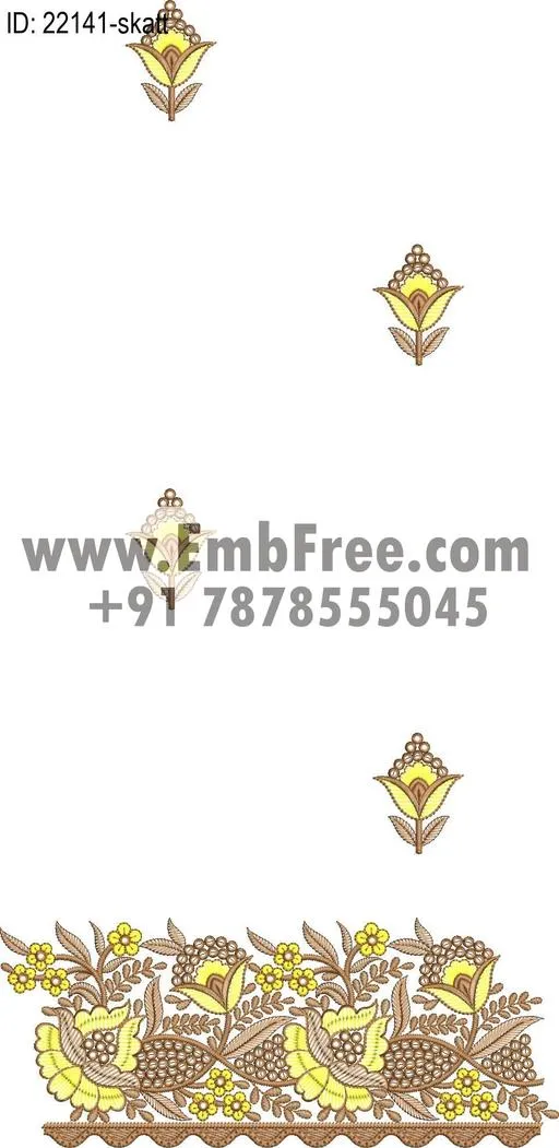 saree cpallu embroidery design thumbnail 3