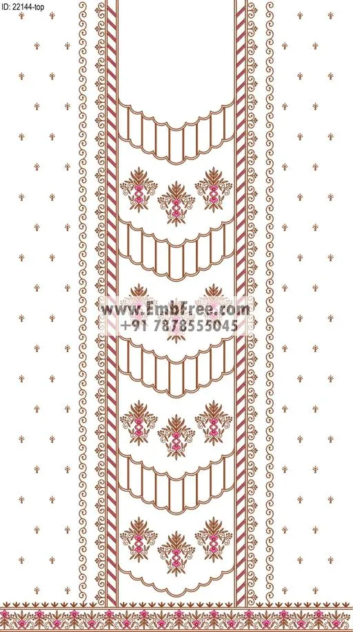 Embroidery Designs for dress id:22144