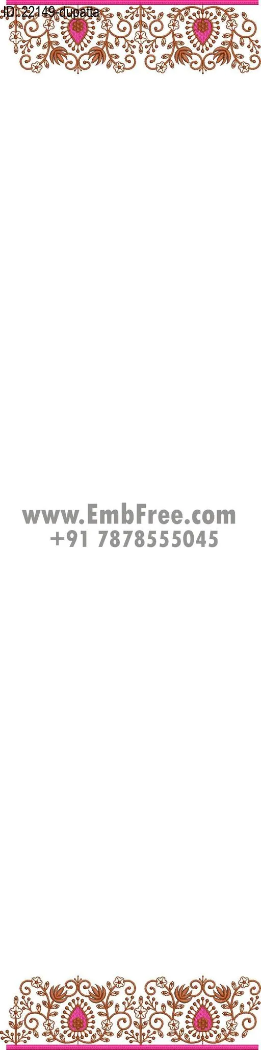 dress single head embroidery design