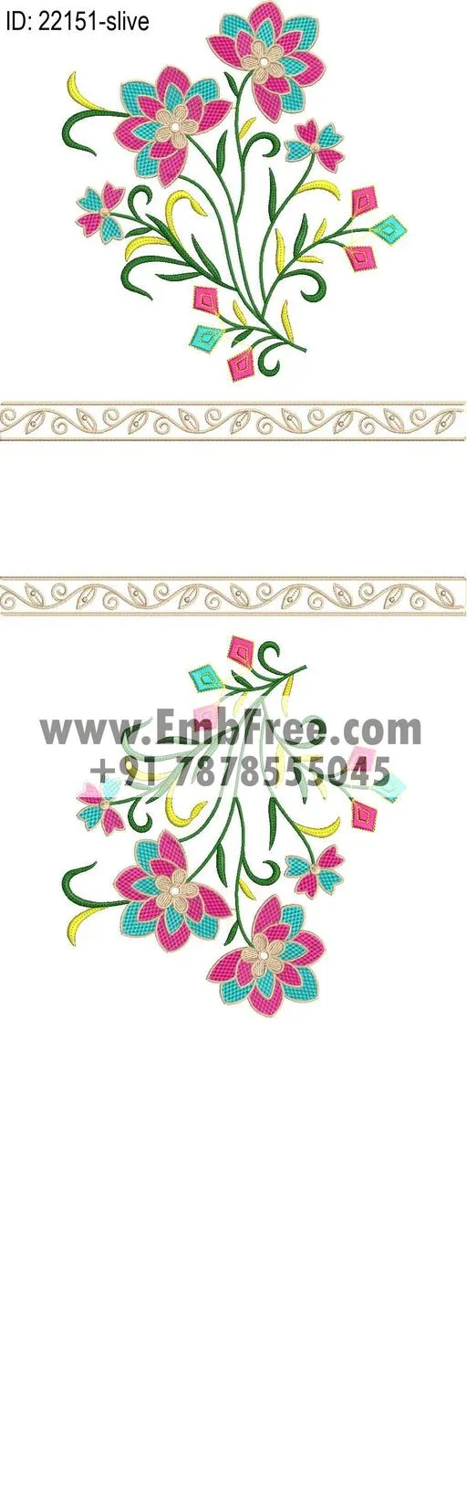 dress single head embroidery design thumbnail 2
