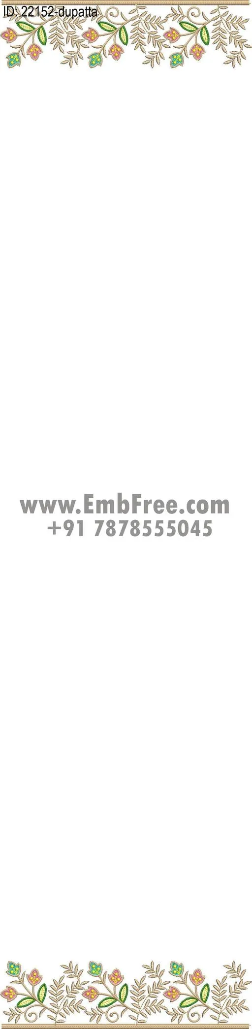 dress single head embroidery design