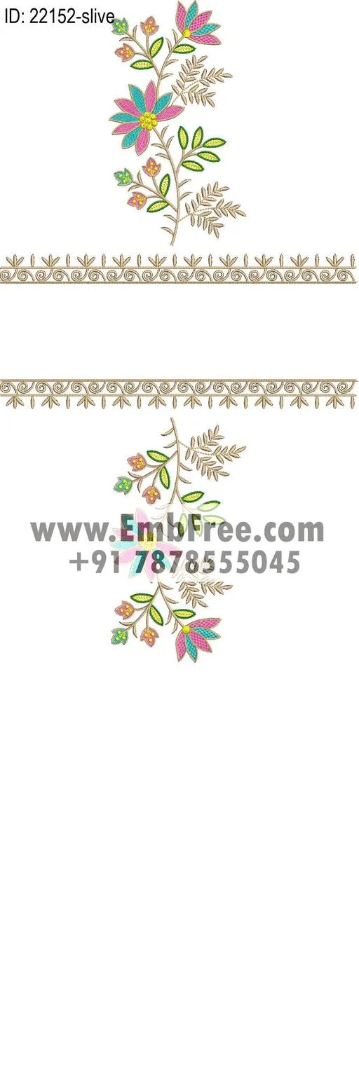 dress single head embroidery design thumbnail 2