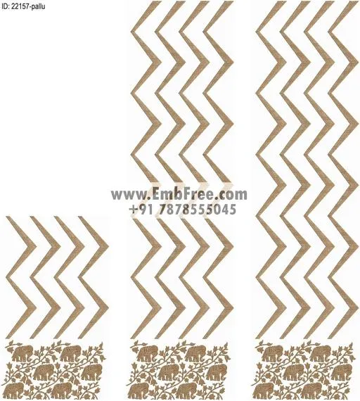 Embroidery designs for saree id:22157