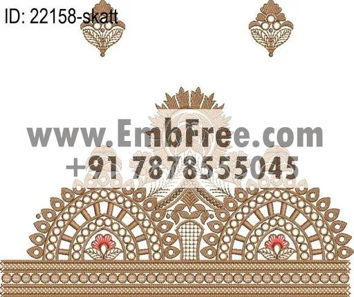 saree pallu skatt embroidery design thumbnail 2