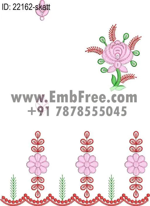 saree pallu skatt embroidery design thumbnail 2