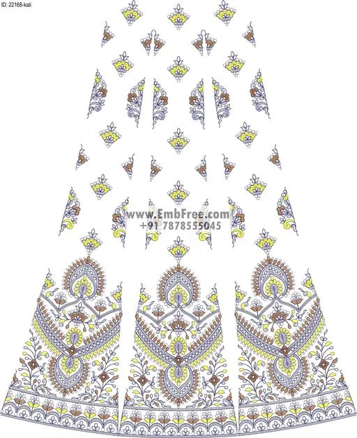 Embroidery Designs for dress id:22168