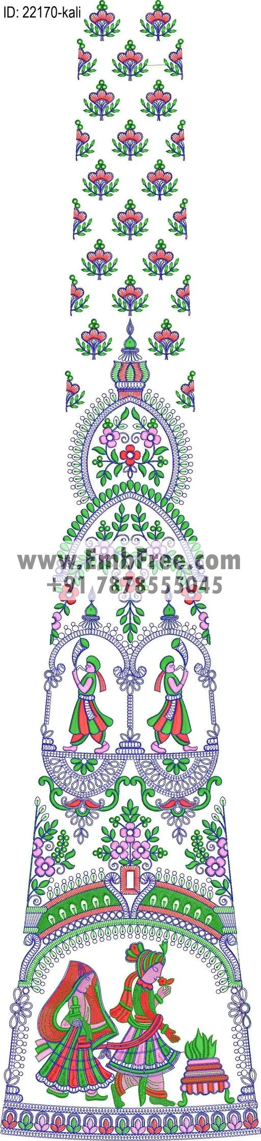 Embroidery Designs for dress id:22170