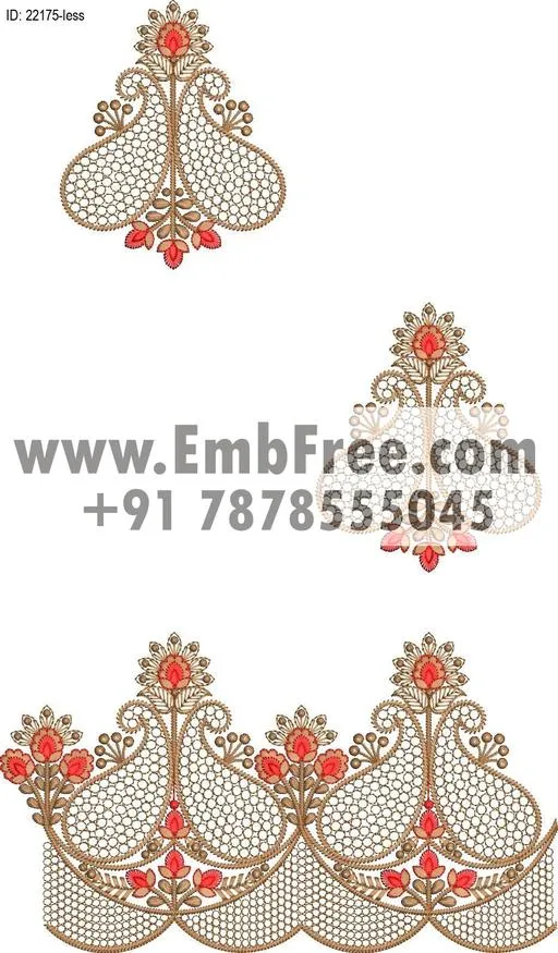 less embroidery design