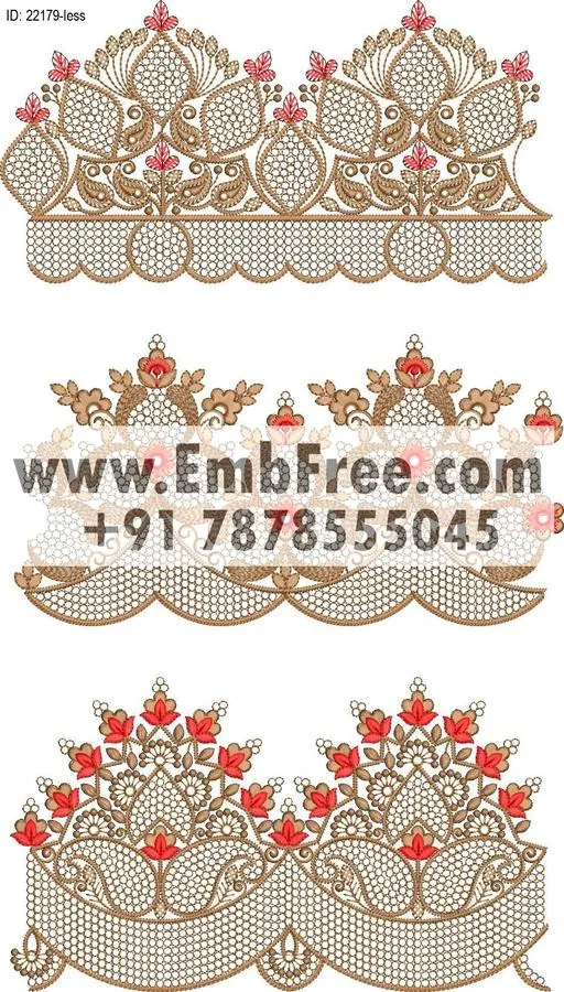 less embroidery design