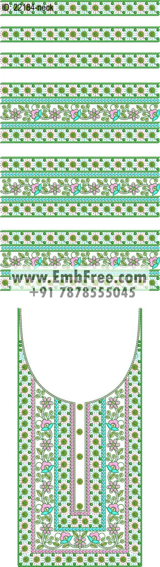 Embroidery Designs for dress id:22184