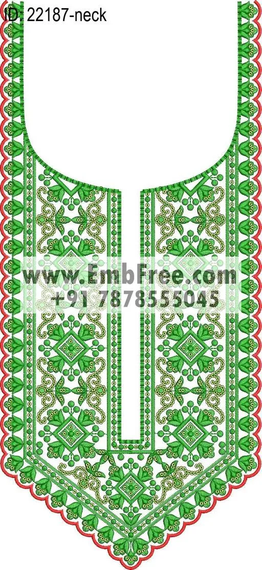 Embroidery Designs for dress id:22187