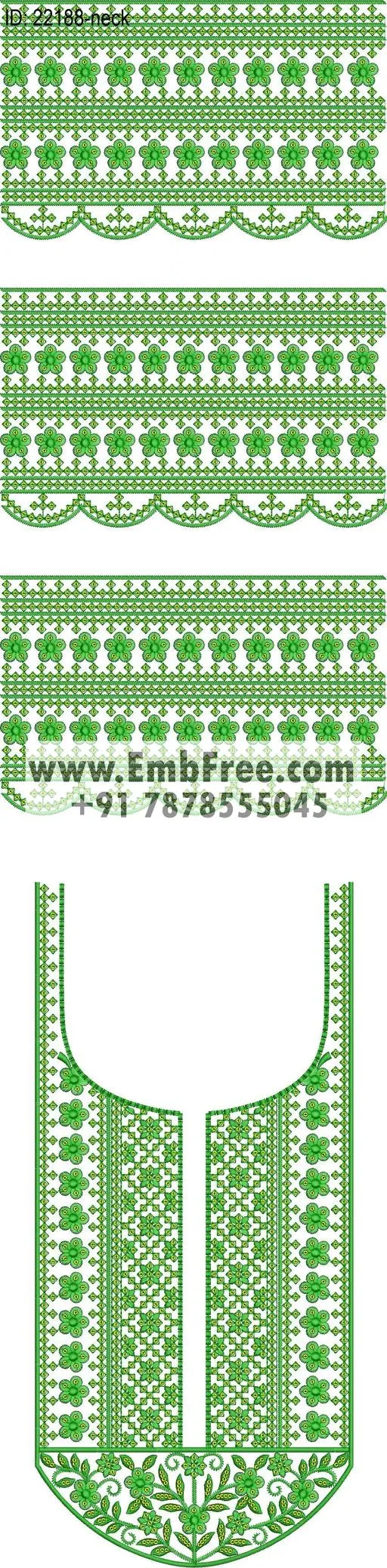 Embroidery Designs for dress id:22188