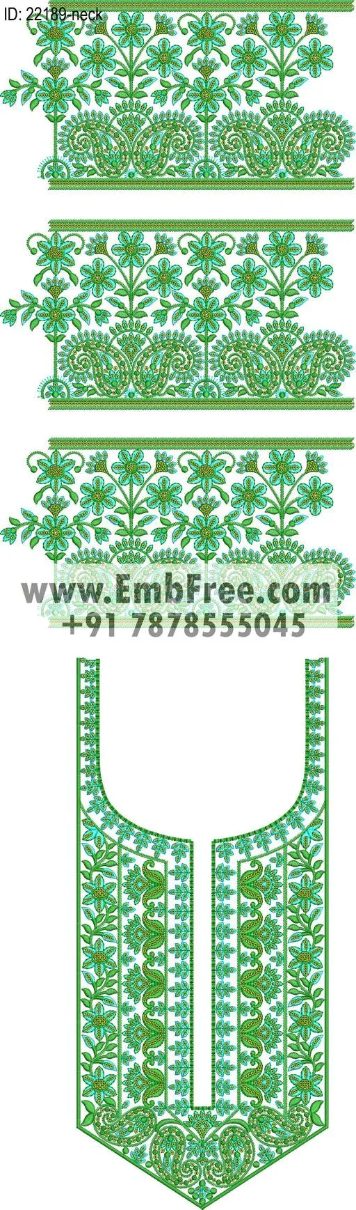 Embroidery Designs for dress id:22189