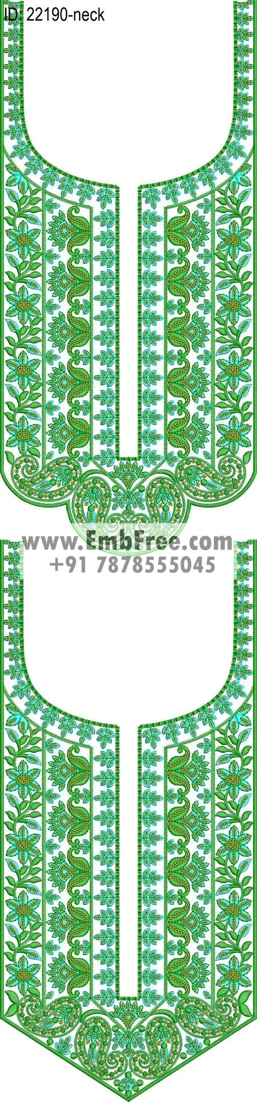 Embroidery Designs for dress id:22190