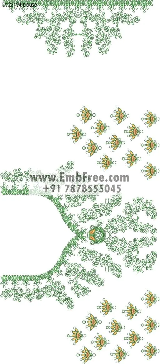 blouse embroidery design-ID:22194