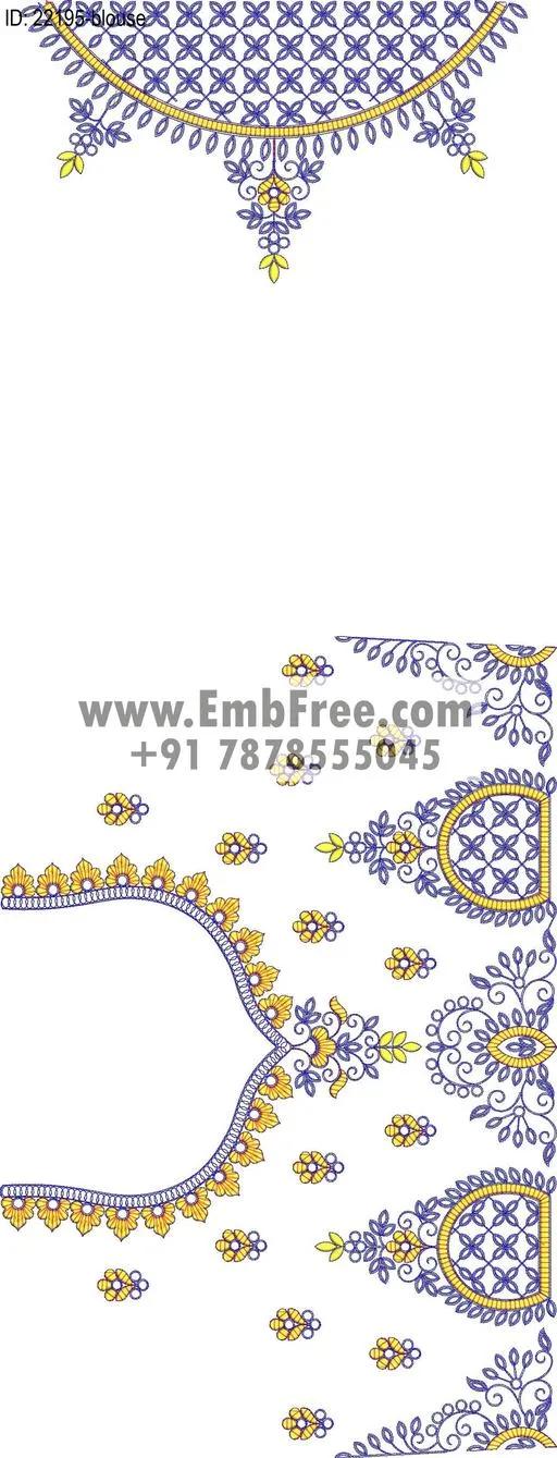 blouse embroidery design-ID:22195
