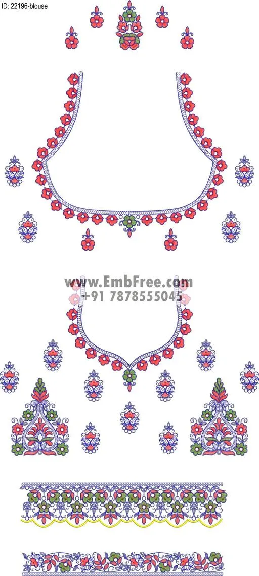 blouse embroidery design