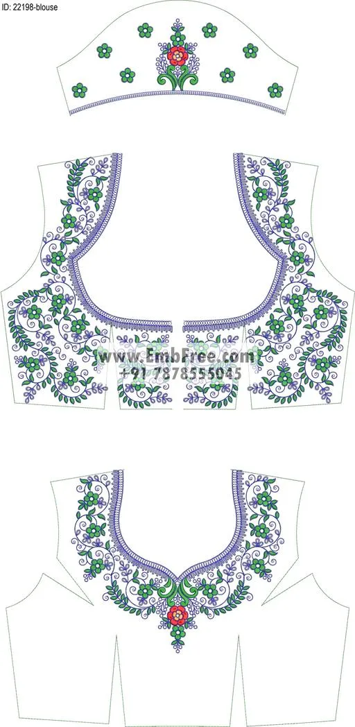 blouse embroidery design