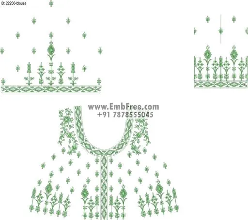 blouse embroidery design-ID:22200