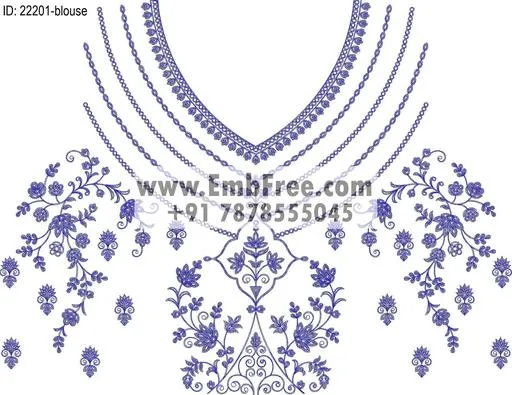 blouse embroidery design